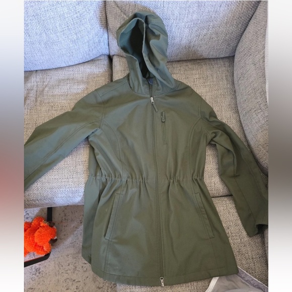 Olive Utility Jacket with Hood - Picture 1 of 5